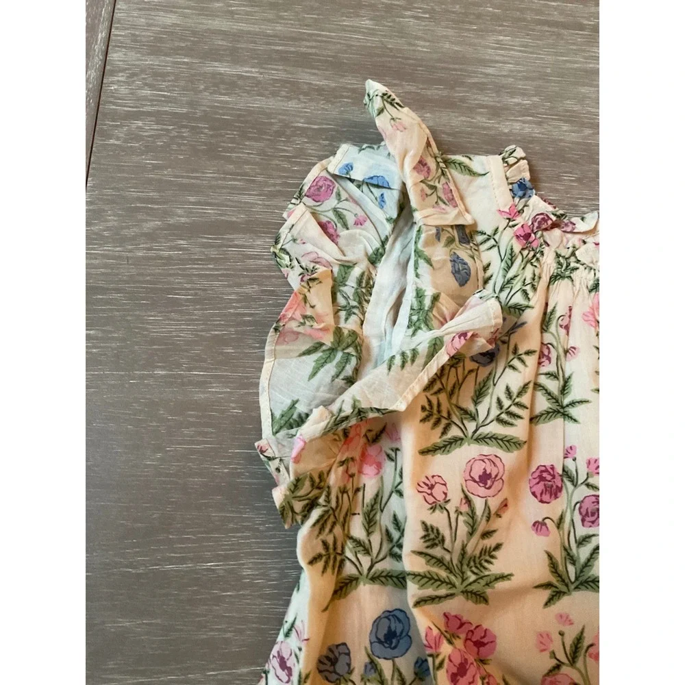 Pink Chicken Harper Dress Leafy Floral Size 6Y New With Tags